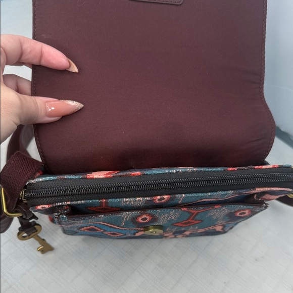 Fossil Women’s Kinley Small Crossbody Purse Handbag - Picture 9 of 12